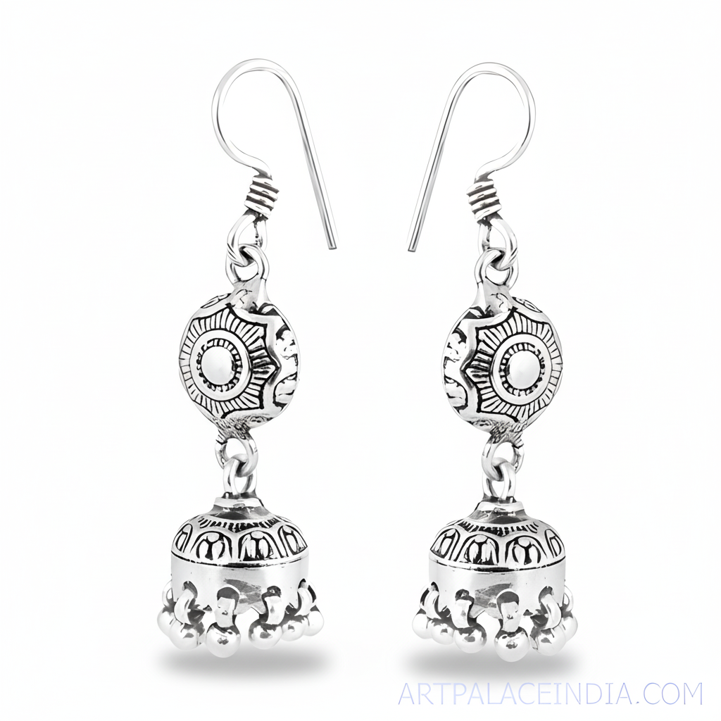 925 Silver Dangle Earrings for Women | Ethnic Jewelry