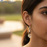 将图像加载到图库查看器中， 925纯银虎眼石叶子耳环 | 女士珠宝礼品
