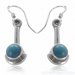 将图像加载到图库查看器中， 925 Sterling Silver Turquoise Earrings for Women | Dangle Jewelry

