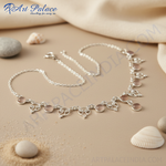 将图像加载到图库查看器中， 925纯银玫瑰石英项链（女士款）| 宝石首饰
