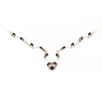 将图像加载到图库查看器中， 925 Silver Garnet Necklace for Women | Daily Wear Jewelry
