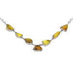 Load image into Gallery viewer, Amber Gemstone Silver Necklace for Women | Unique Jewelry Gift
