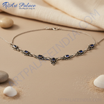 Load image into Gallery viewer, 925 Silver Blue Gemstone Necklace | Women&#39;s Jewelry Gift
