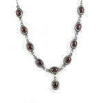 将图像加载到图库查看器中， 925 Silver Garnet Gemstone Necklace for Women | Gift Jewelry
