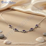 Load image into Gallery viewer, 925 Silver Amethyst Necklace for Women | Gemstone Jewelry
