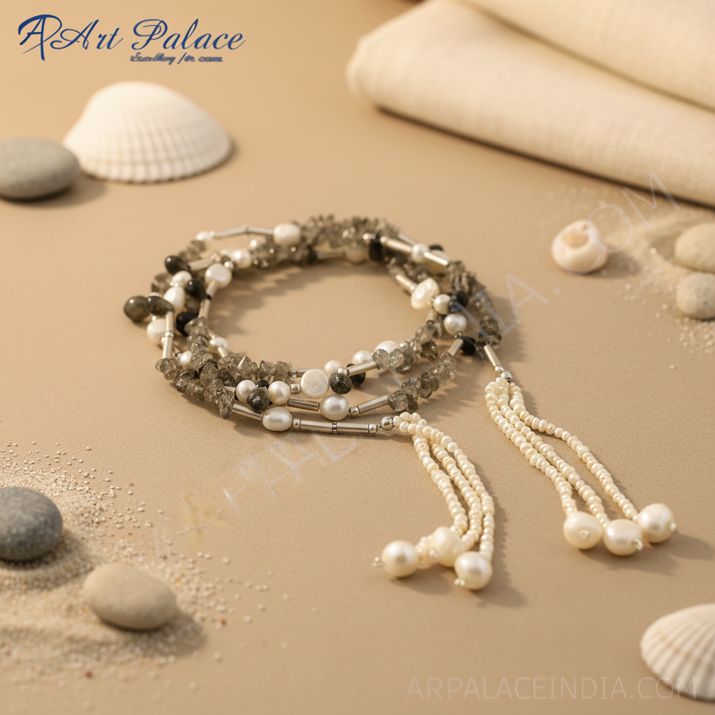 Gemstone Pearl Necklace for Women | Fashion Jewelry