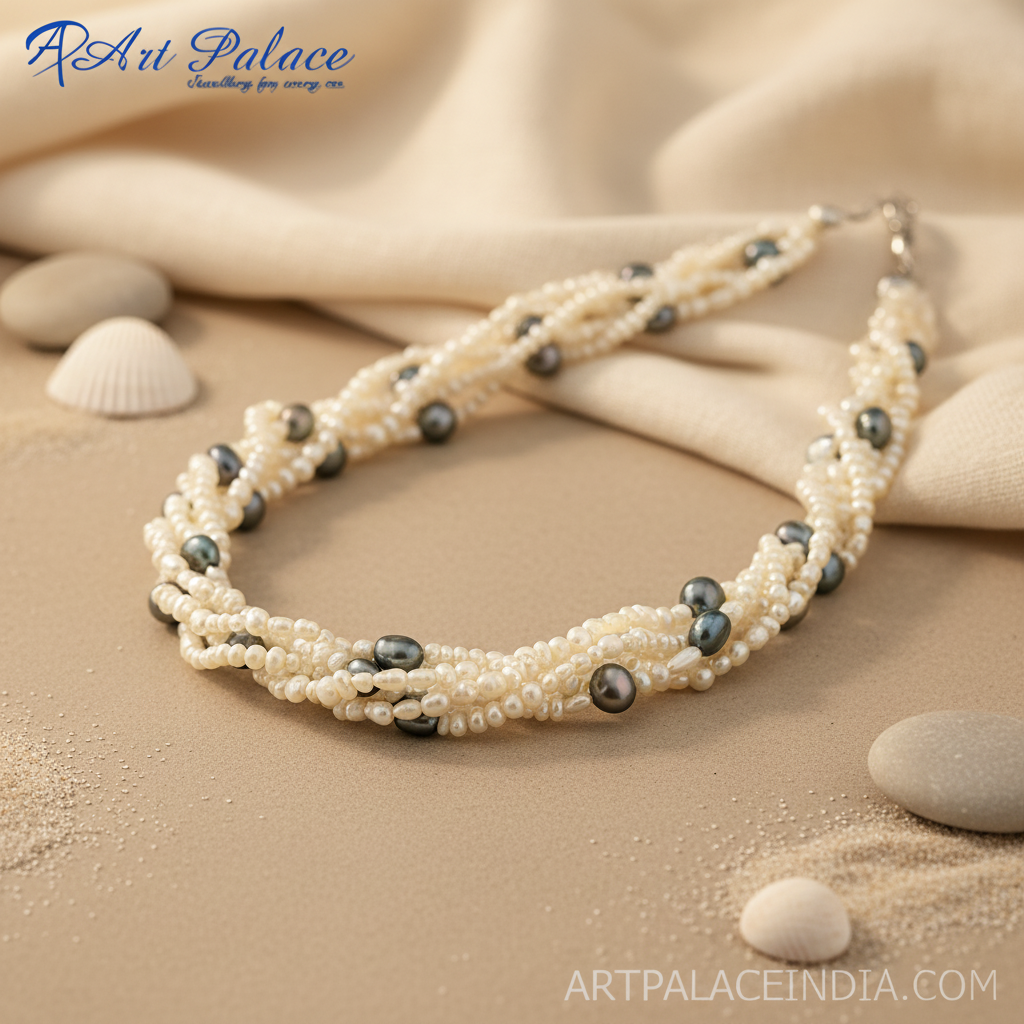 Pearl Multi-Strand Necklace for Women | Gemstone Jewelry