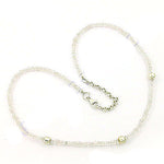Load image into Gallery viewer, Clear Crystal Bead Necklace | 925 Silver Chain | Gift for Her
