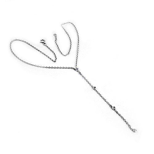 Silver Y-Necklace for Women | Dainty Chain Necklace Gift