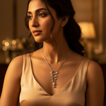 Load image into Gallery viewer, Silver Oval Pendant Necklace with Cubic Zirconia | Women&#39;s Jewelry
