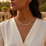 Load image into Gallery viewer, Silver Diamond Necklace for Women | Luxury Jewelry Gift
