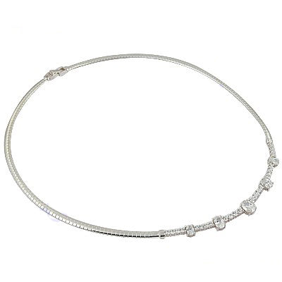 Silver Diamond Necklace for Women | Luxury Jewelry Gift