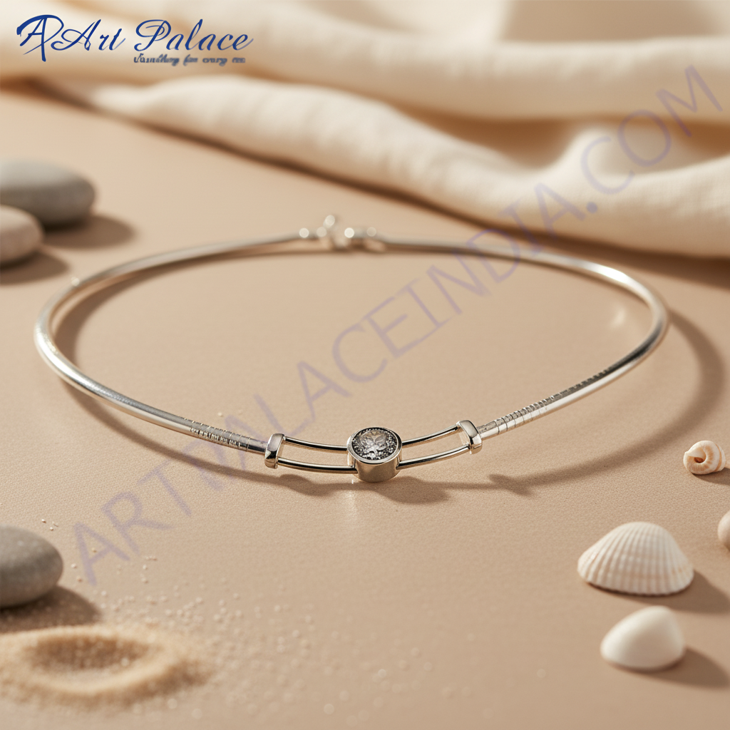 925 Sterling Silver Collar Necklace | Women's Elegant Jewelry