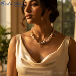 Load image into Gallery viewer, Rose Quartz &amp; Pearl Beaded Necklace | gold plating Accent | Women&#39;s Jewelry
