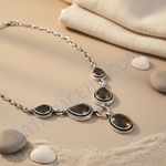 Load image into Gallery viewer, 925 Sterling Silver Smoky Quartz Necklace for Women
