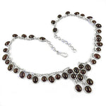 将图像加载到图库查看器中， 925 Silver Garnet Necklace for Women | Gemstone Jewelry
