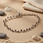 将图像加载到图库查看器中， 925 Silver Garnet Gemstone Necklace | Women's Jewelry Gift
