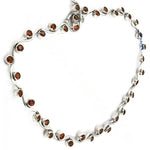 将图像加载到图库查看器中， 925 Silver Garnet Gemstone Necklace | Women's Jewelry Gift
