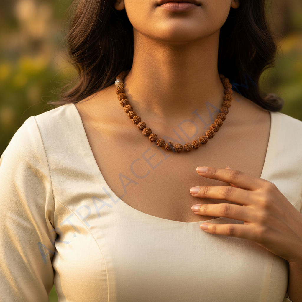 Rudraksha Mala Necklace | Spiritual Bead Jewelry for Men & Women