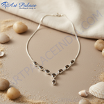 Load image into Gallery viewer, 925 Silver Smoky Quartz Necklace for Women | Gemstone Jewelry
