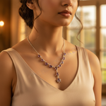 Load image into Gallery viewer, 925 Silver Amethyst Necklace for Women | Gemstone Jewelry Gift
