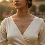 将图像加载到图库查看器中， 925纯银石榴石项链 | 女士宝石吊坠
