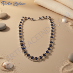 Load image into Gallery viewer, Sapphire Necklace | Sterling Silver Gemstone Jewelry for Women
