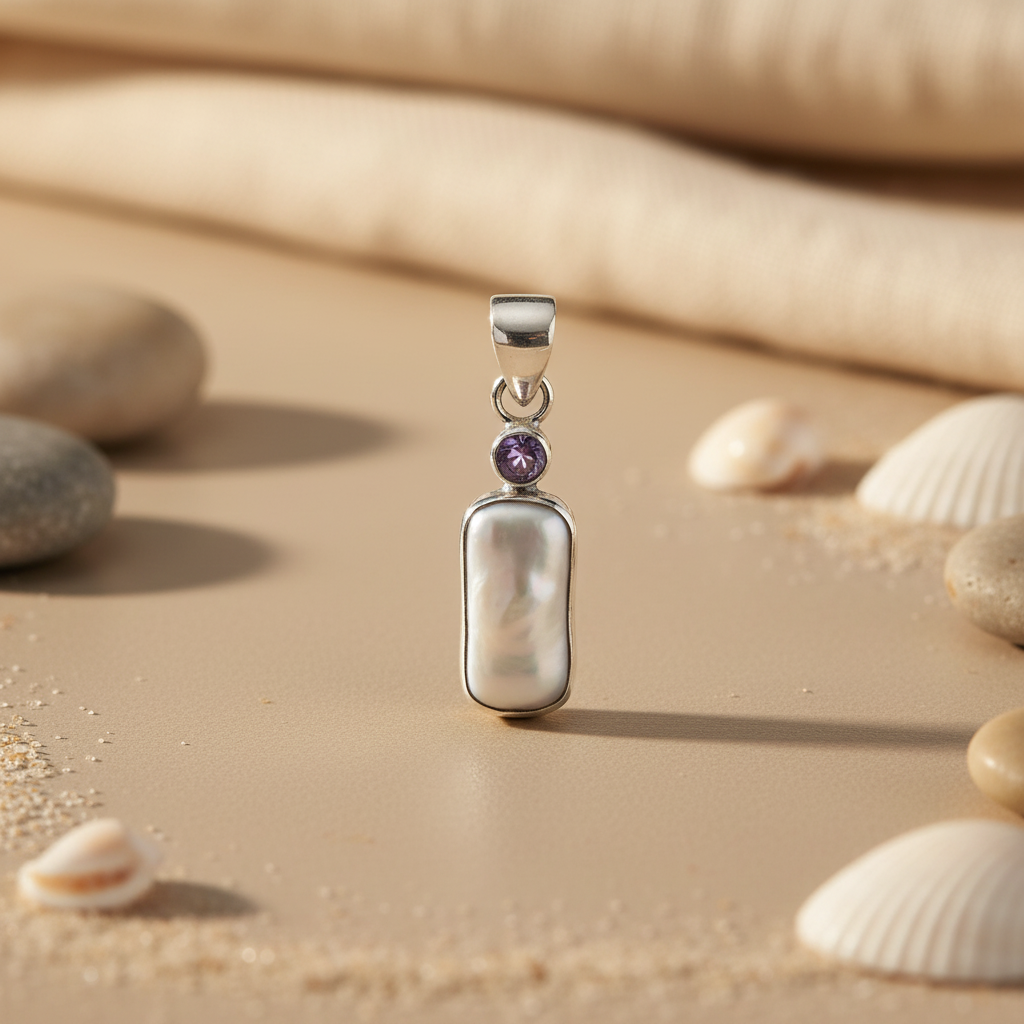 925 Silver Mother of Pearl Pendant for Women | Gift Jewelry