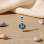 Load image into Gallery viewer, 925 Silver Blue Topaz Pendant for Women | Gemstone Jewelry
