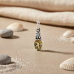 将图像加载到图库查看器中， 925 Silver Citrine Pendant for Women | Gemstone Jewelry Gift
