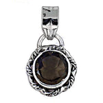 将图像加载到图库查看器中， 925 Silver Smoky Quartz Pendant for Women | Gemstone Jewelry

