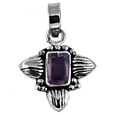 925 sterling silver amethyst pendant for women | gemstone jewelry