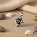 将图像加载到图库查看器中， 925 Sterling Silver Amethyst Pendant for Women | Gemstone Jewelry
