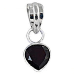 将图像加载到图库查看器中， 925 Silver Black Onyx Heart Pendant | Women's Jewelry Gift
