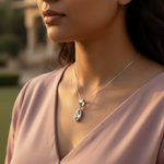 将图像加载到图库查看器中， 925 Silver Marquise Cut Pendant | Gemstone Jewelry for Women
