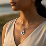 将图像加载到图库查看器中， 925 Silver Onyx Pendant for Women | Gemstone Jewelry Gift

