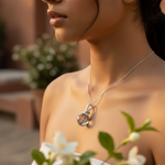 将图像加载到图库查看器中， Crystal Witch Broom Pendant | Sterling Silver | Gift
