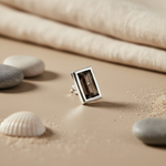 将图像加载到图库查看器中， Silver Ring with Smoky Quartz Stone for Women | Daily Wear
