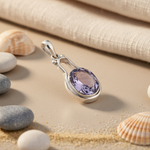 将图像加载到图库查看器中， 925 Silver Iolite Pendant for Women | Gemstone Jewelry
