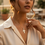 将图像加载到图库查看器中， 925 Silver Cross Pendant for Women | Religious Jewelry Gift
