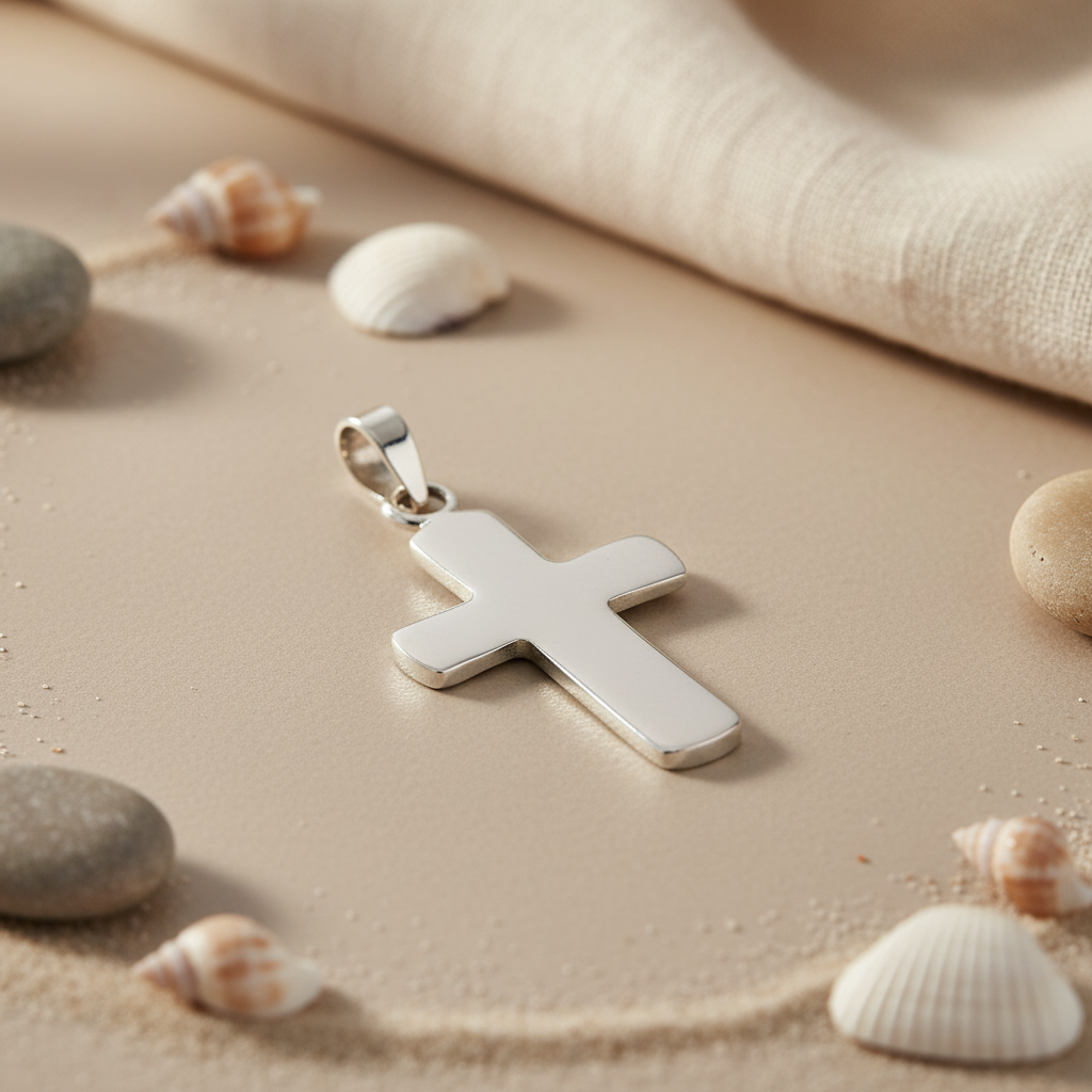 925 Silver Cross Pendant for Women | Religious Jewelry Gift
