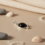 将图像加载到图库查看器中， 925 Silver Black Onyx Pendant for Women | Gemstone Jewelry
