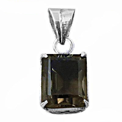 925 silver smoky quartz pendant for women | gemstone jewelry
