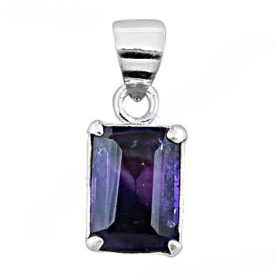 925 silver iolite pendant for women | gemstone jewelry gift