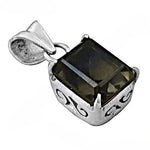 将图像加载到图库查看器中， Smoky Quartz Pendant Necklace | 925 Silver | Women's Jewelry
