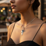 将图像加载到图库查看器中， 925 Silver Black Onyx Pendant for Women | Gemstone Jewelry

