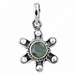 将图像加载到图库查看器中， 925 Silver Labradorite Flower Pendant for Women | Gemstone Jewelry
