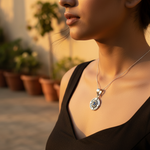 将图像加载到图库查看器中， 925 Silver Blue Gemstone Pendant for Women | Daily Wear Jewelry
