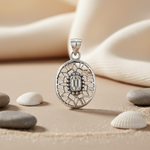 将图像加载到图库查看器中， 925 Silver Quartz Pendant Necklace | Women's Geometric Jewelry
