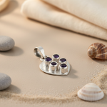 将图像加载到图库查看器中， 925 Silver Amethyst Heart Pendant for Women | Gemstone Jewelry

